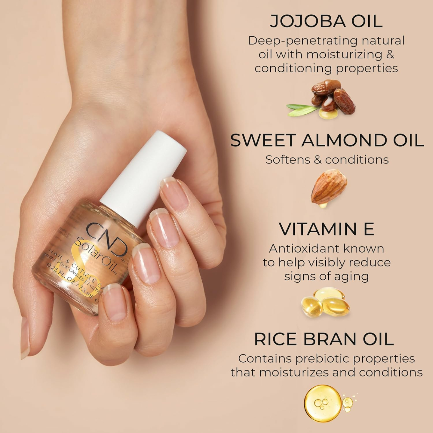 Nourishing CND SolarOil Cuticle Oil for Healthy Nails