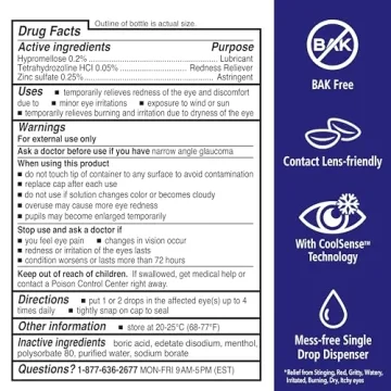 Rohto Eye Drops for Irritated, Dry Eyes Cooling Relief