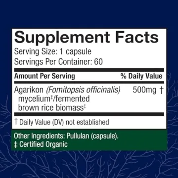 Host Defense Agarikon Capsules for Immune Support Supplement