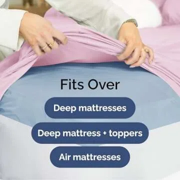 Extra Deep Queen Sheet Set for Deep Mattresses - Soft & Luxurious