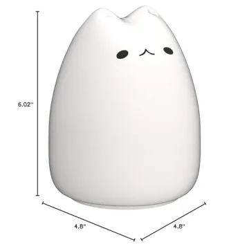 CHWARES Cute Cat Night Light for Kids - Multicolor Glow
