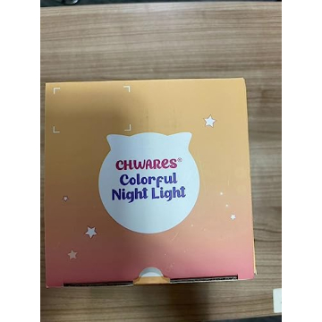 CHWARES Cute Cat Night Light for Kids - Multicolor Glow