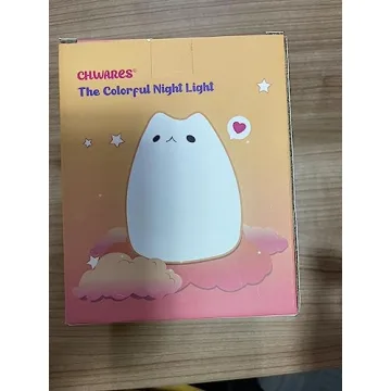 CHWARES Cute Cat Night Light for Kids - Multicolor Glow
