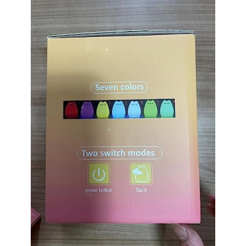 CHWARES Cute Cat Night Light for Kids - Multicolor Glow