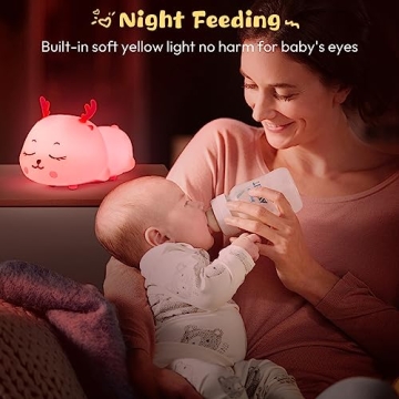 CHWARES Cute Cat Night Light for Kids - Multicolor Glow