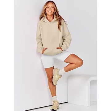 ANRABESS Women Oversized Fleece Hoodie for Cozy Fall Style