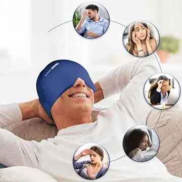 ComfiTECH Head Ice Pack Wrap Cold Cap for Migraine Relief