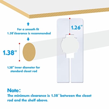 30 PCS Writable Closet Dividers - Organize with Ease!