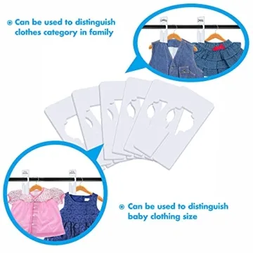 30 PCS Writable Closet Dividers - Organize with Ease!