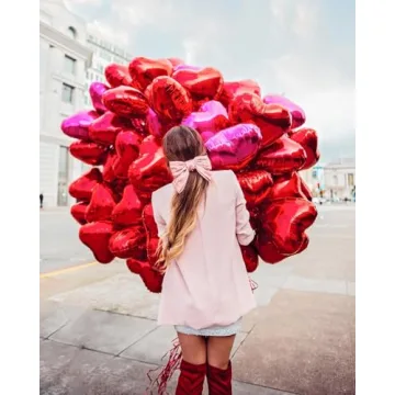 Red Heart Shaped Balloons for Romantic Celebrations
