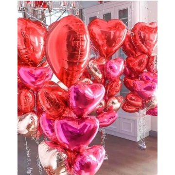 Red Heart Shaped Balloons for Romantic Celebrations