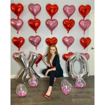 Red Heart Shaped Balloons for Romantic Celebrations