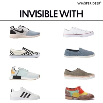 WHISPER DEER No Show Socks for Men and Women - Slip-Free Comfort