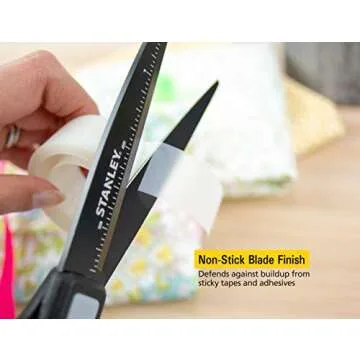 Stanley Piranha 8" Premium Scissors - Durable & Comfortable