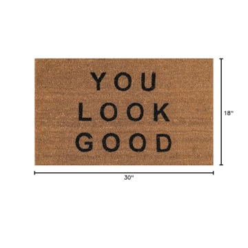 Novogratz Aloha You Look Good Doormat Durable Eco-Friendly