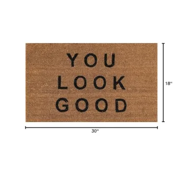 Novogratz Aloha You Look Good Doormat Durable Eco-Friendly