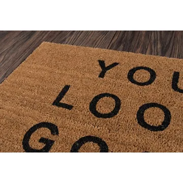 Novogratz Aloha You Look Good Doormat Durable Eco-Friendly