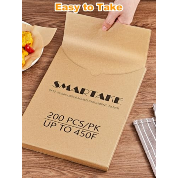 200 Pcs Non-Stick Parchment Paper for Baking