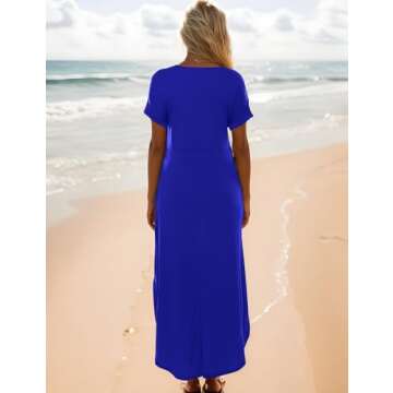 Zilcremo Women Summer Casual Maxi Dress - Flowy & Comfortable