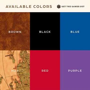 Get The Games Out Top Backgammon Set - Travel Backgammon Sets for Adults - Small Travel Size Classic Backgammon Board Game Case - Includes Strategy Guide & Full 15 Pieces (Map Edition, Small)