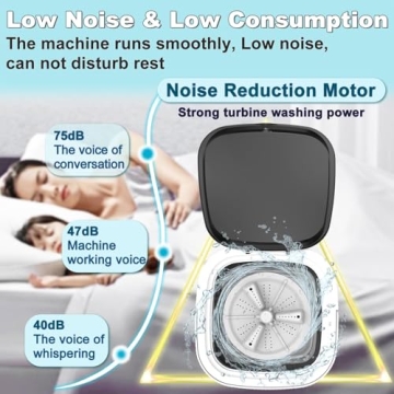 Compact 15L Portable Mini Washing Machine for Travel