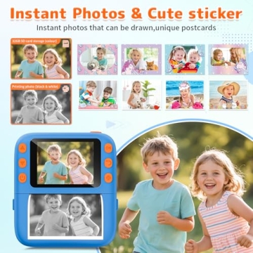 Instant Print Camera for Kids - Creative Gift for Ages 4-10