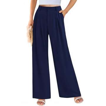 PRETTYGARDEN Women's Wide Leg Suit Pants - Chic & Versatile