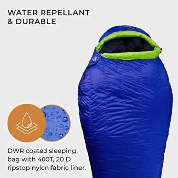 Hyke & Byke Eolus 30 F Ultralight Sleeping Bag for Camping