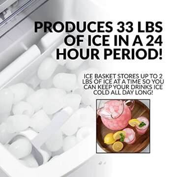 Igloo Electric Countertop Ice Maker - 33 lbs Daily Output