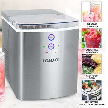 Igloo Electric Countertop Ice Maker - 33 lbs Daily Output