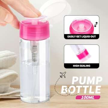 FANDAME Nail Polish Remover Tools Kit, 10 PCS Essential Set