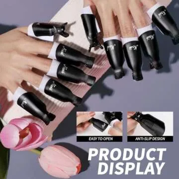 FANDAME Nail Polish Remover Tools Kit, 10 PCS Essential Set