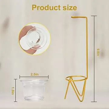 Modern Incense Burner Holder with Ash Catcher Gold Incense Stick Holder for Yoga Spa and Relaxation Home Living Room Office Decor