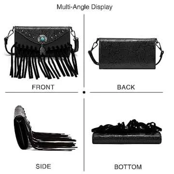 LAVAWA Western Purse for Women with Adjustable Strap