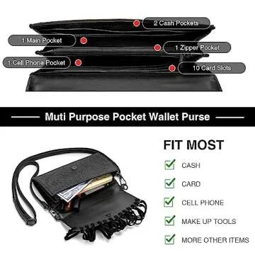 LAVAWA Western Purse for Women with Adjustable Strap