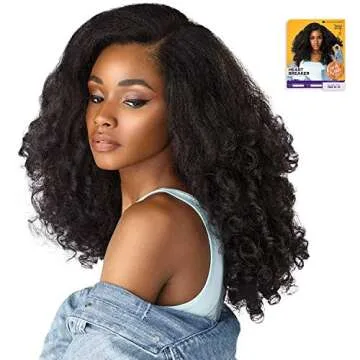 Sensationnel Curls Kinks & Co Synthetic Hair Empress LACE FRONT Wig HEART BREAKER (1B)