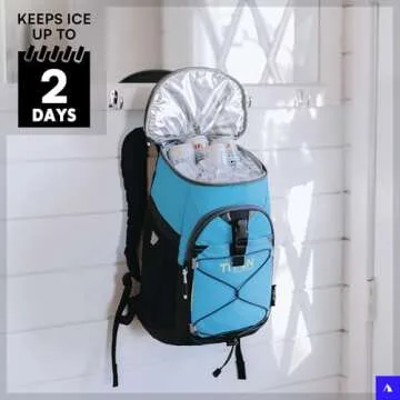 Titan Deep Freeze Backpack Cooler - 24 Can - Process Blue - Cooler Bag Insulation