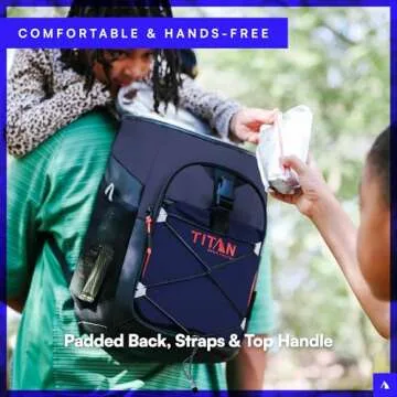 Titan Deep Freeze Backpack Cooler - 24 Can - Process Blue - Cooler Bag Insulation