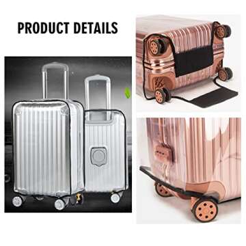 Shop FABULWAY Clear PVC Suitcase Cover for Travel