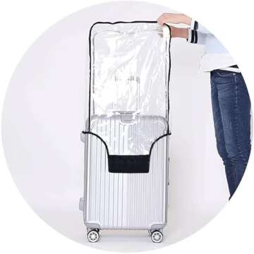 Shop FABULWAY Clear PVC Suitcase Cover for Travel