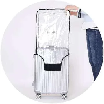 Shop FABULWAY Clear PVC Suitcase Cover for Travel