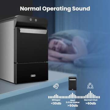 Gevi 38lbs Nugget Ice Maker Stainless Steel Countertop