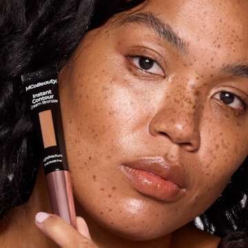 MCoBeauty Instant Contour Beauty Wand, Light/Medium, Sculpt & Define for a Natural Contour, Vegan, Cruelty Free Cosmetics