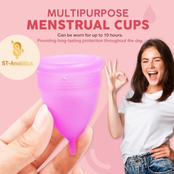 Affordable Menstrual Cups - 3 Sizes with Sterilizer