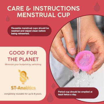 Affordable Menstrual Cups - 3 Sizes with Sterilizer
