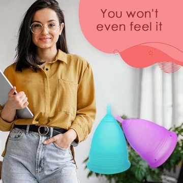 Affordable Menstrual Cups - 3 Sizes with Sterilizer