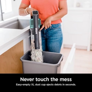 Shark IZ631H Cordless Pro Vacuum with PowerFins and Self-Cleaning Brushroll, Includes Upholstery Tool & Crevice Tool, Up To 60 Minute Runtime, HEPA Filtration, Cordless Vacuum, Dark Grey/Mojito