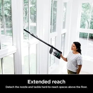 Shark IZ631H Cordless Pro Vacuum with PowerFins and Self-Cleaning Brushroll, Includes Upholstery Tool & Crevice Tool, Up To 60 Minute Runtime, HEPA Filtration, Cordless Vacuum, Dark Grey/Mojito