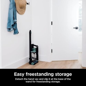 Shark IZ631H Cordless Pro Vacuum with PowerFins and Self-Cleaning Brushroll, Includes Upholstery Tool & Crevice Tool, Up To 60 Minute Runtime, HEPA Filtration, Cordless Vacuum, Dark Grey/Mojito