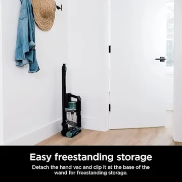 Shark IZ631H Cordless Pro Vacuum with PowerFins and Self-Cleaning Brushroll, Includes Upholstery Tool & Crevice Tool, Up To 60 Minute Runtime, HEPA Filtration, Cordless Vacuum, Dark Grey/Mojito